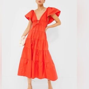 O.P.T. Fallen Tiered Boho Dress Size Large